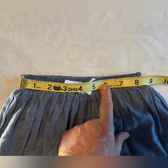 Blue Denim Skirt with Embroidered Logo - Picture 7 of 7